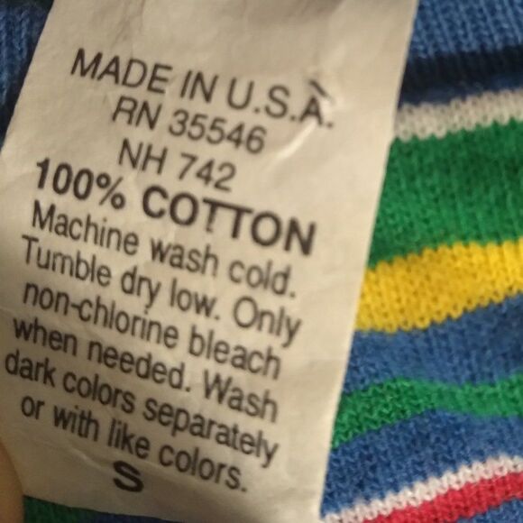 Vintage 90s Single Stitch Honors Striped T-Shirt - Picture 6 of 8